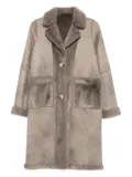 Betta Corradi reversible patch-pocket coat - Grey
