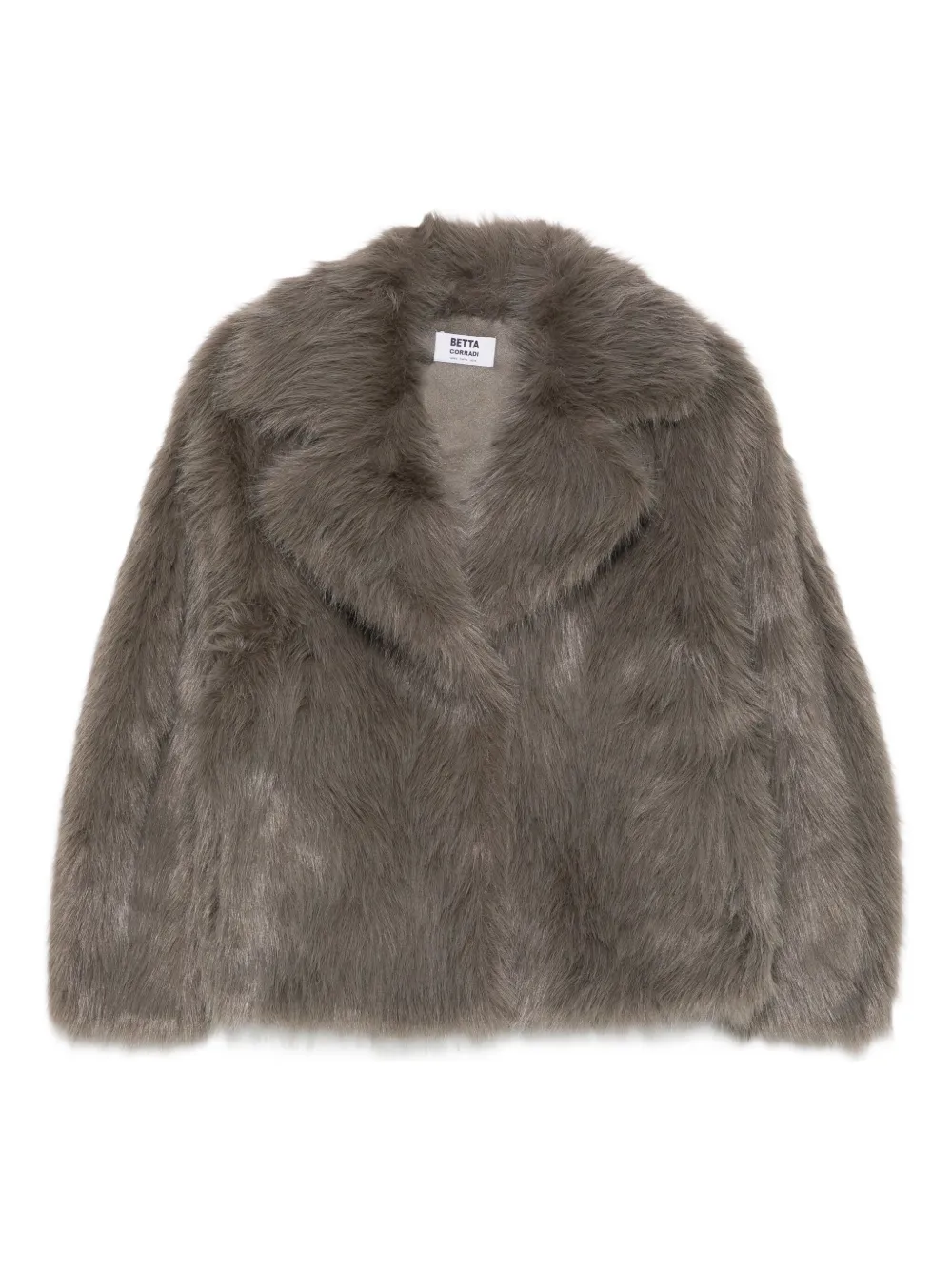 Betta Corradi lapel-collar coat | Grey | Image 1