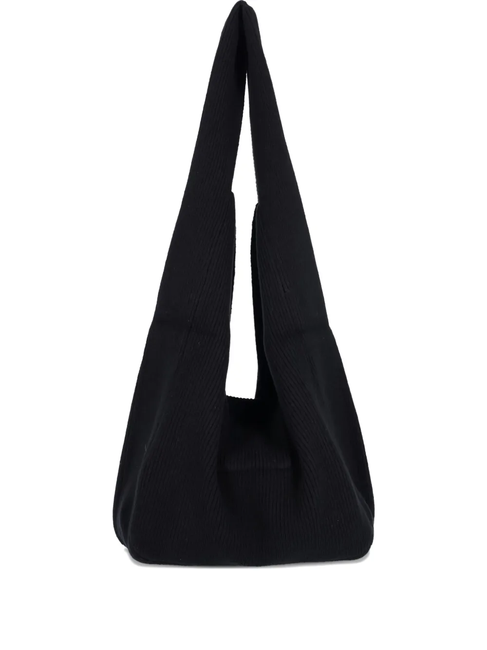 Aya Muse Sol ribbed-knit shoulder bag | Black | Image 1