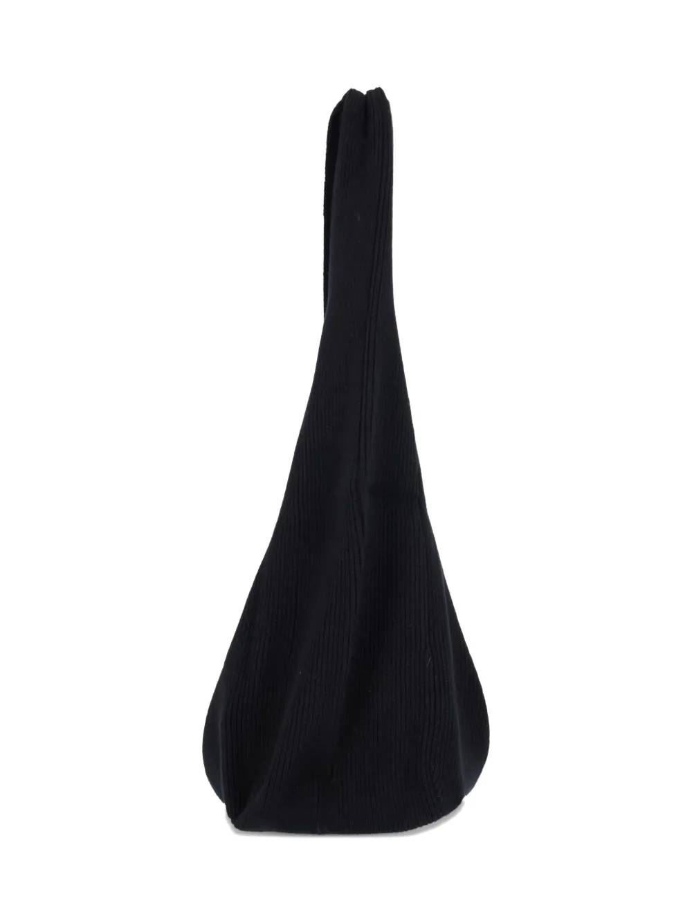  Aya Muse Sol Ribbed-knit Shoulder Bag - Black 
