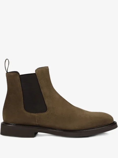 Doucal's bottines en daim à empiècements élastiqués