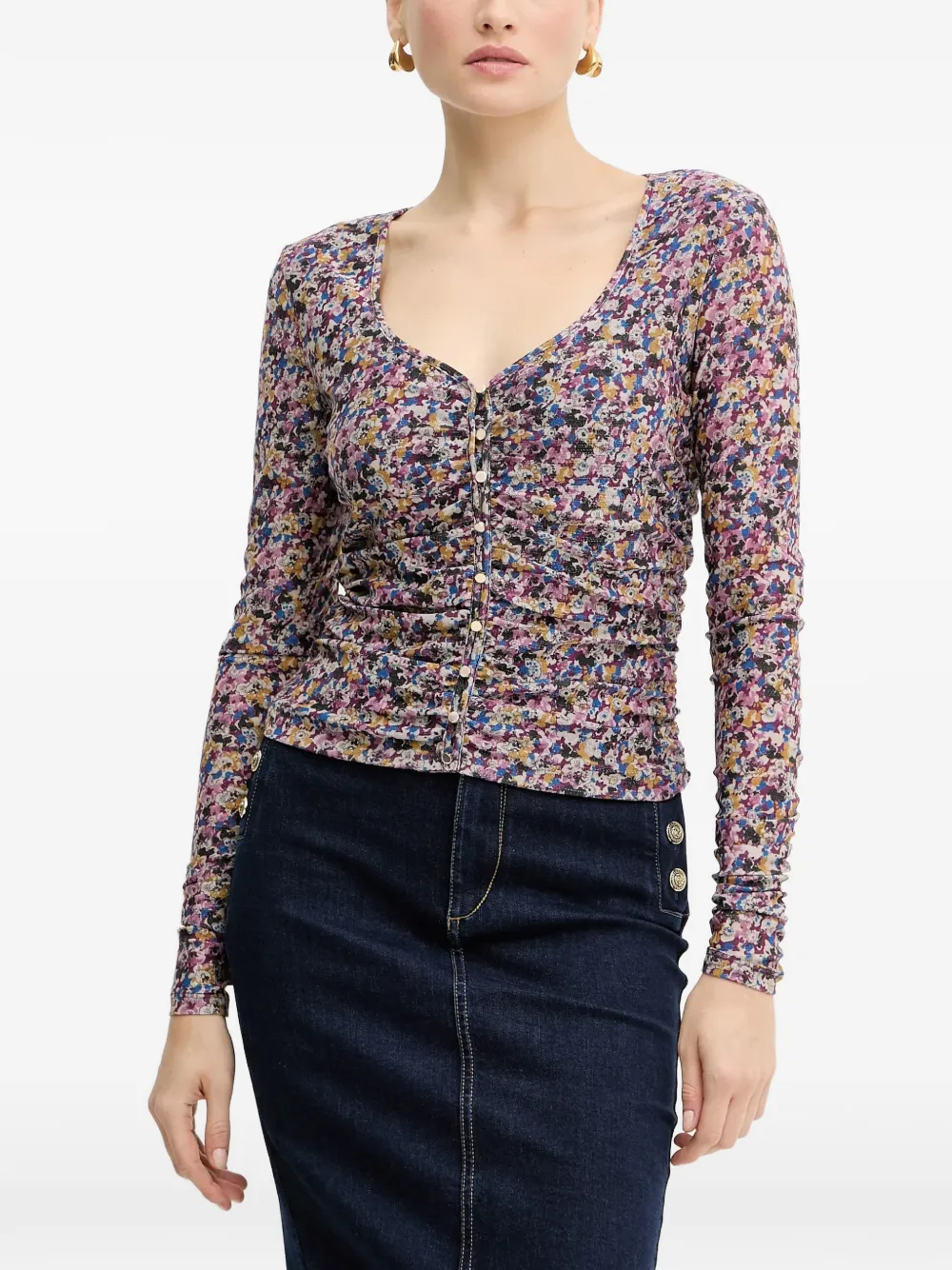 LIU JO floral buttoned blouse - Viola