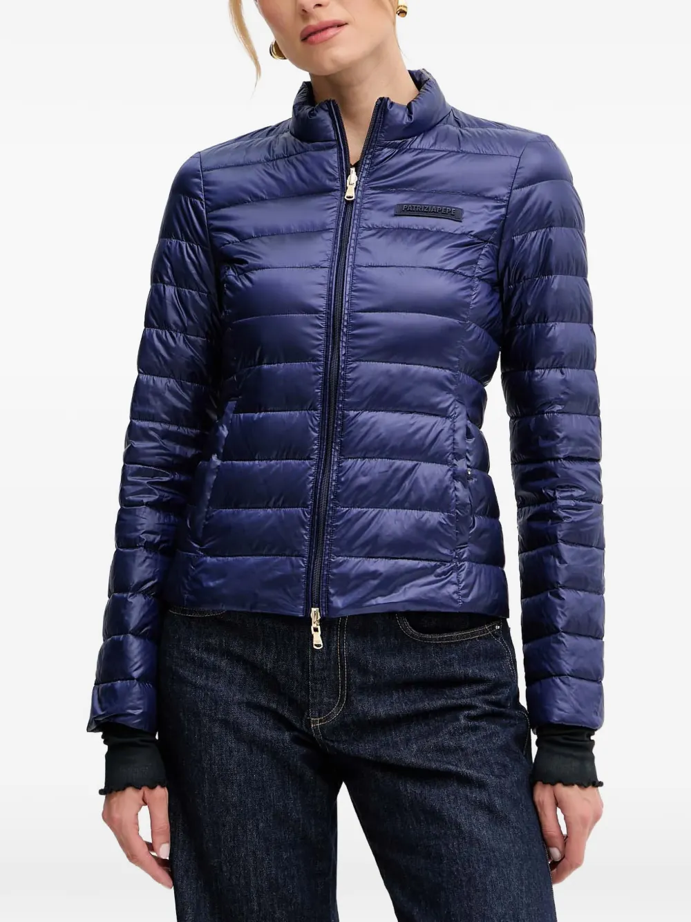 Patrizia Pepe zip puffer jacket - Blau