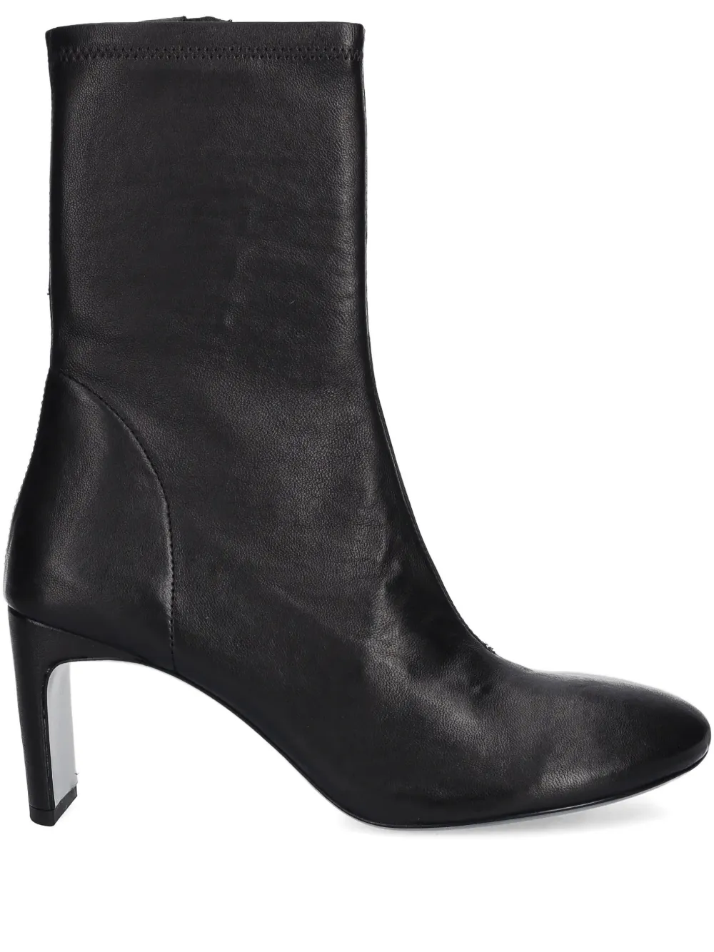 Patrizia Pepe Zip-fastening Round-toe Boots In Black