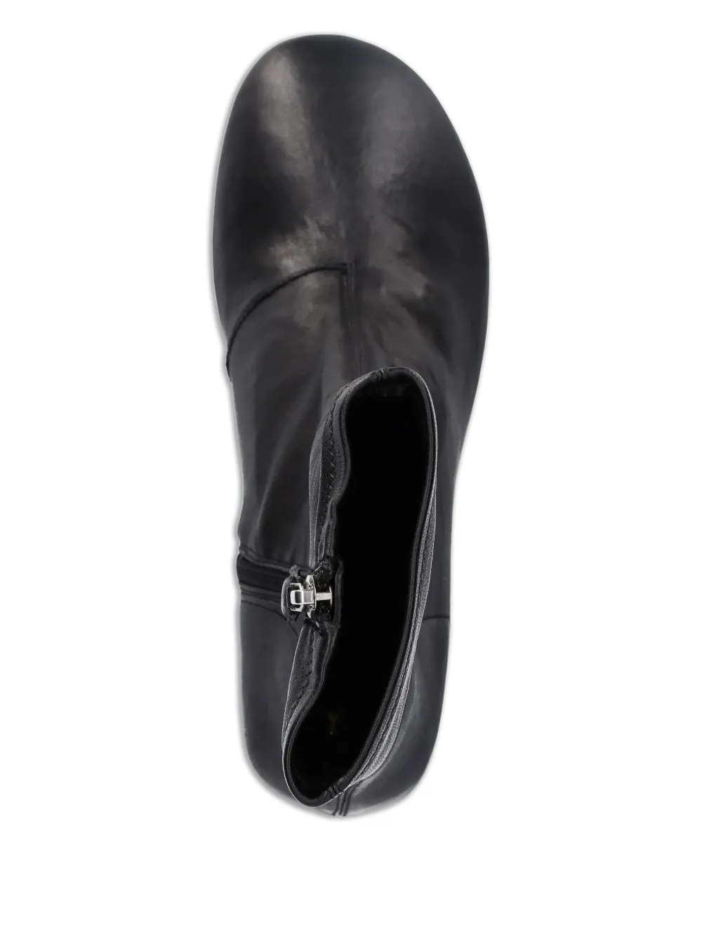 Zip-Fastening Round-Toe Boots
