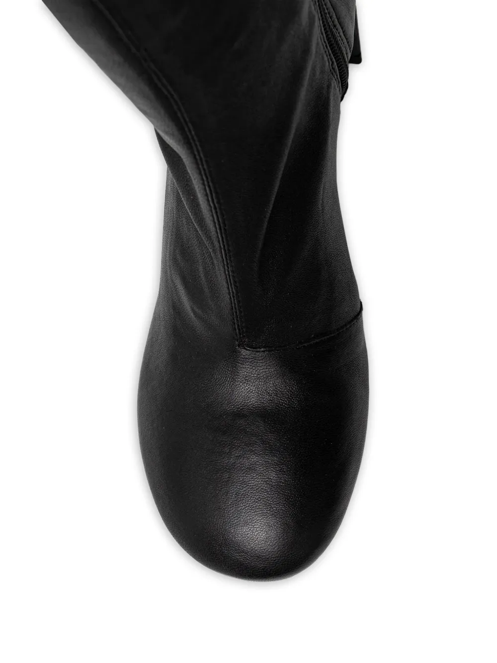 Patrizia Pepe 75mm laarzen met ritssluiting en ronde neus Zwart