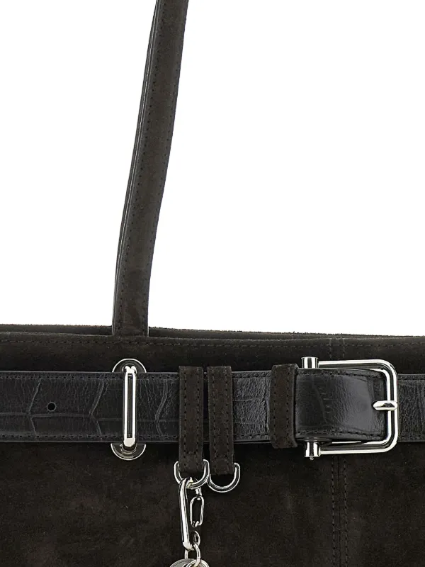 Osoi Small Brocle Suede Belt Shoulder Bag | Brown | FARFETCH