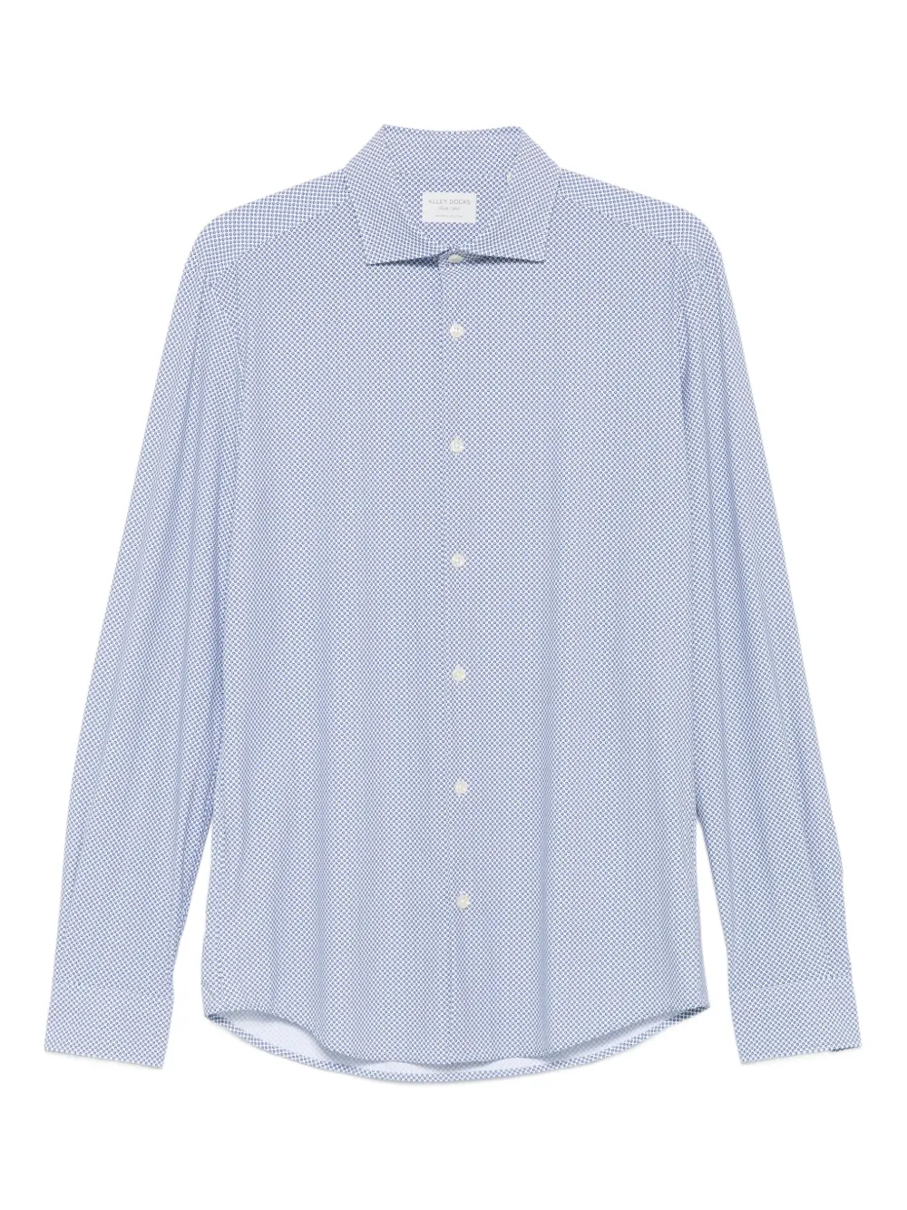 Alley Docks 963 micro-pattern shirt | Blue | Image 1