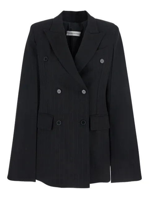 Federica Bombaci pinstripe cape jacket