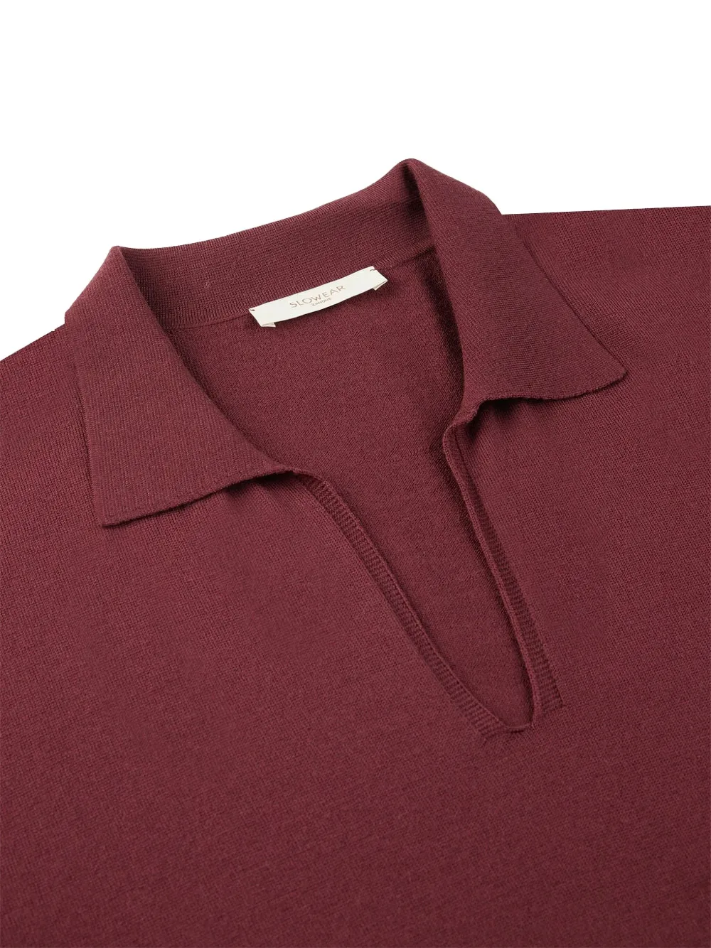 Zanone Wide Fit V Neck Polo Shirt In Flexwool Clothing In Red