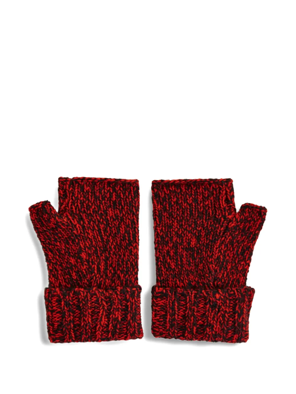 Essentiel Antwerp fingerless ribbed gloves | Red | Image 1