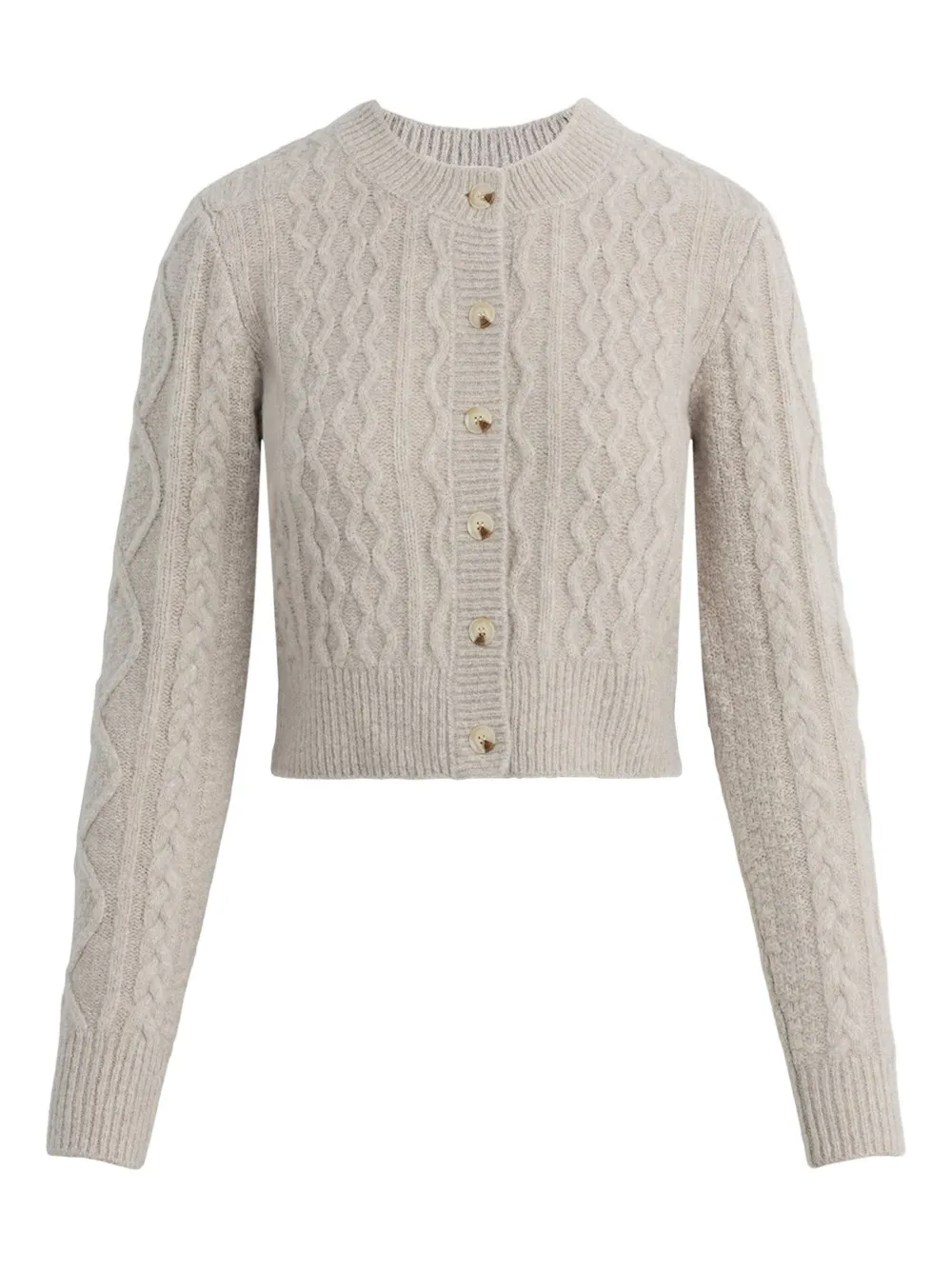 Favorite Daughter cable-knit cardigan | Neutrals | Image 1