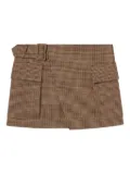 A.L.C. belted pocketed skirt - Brown