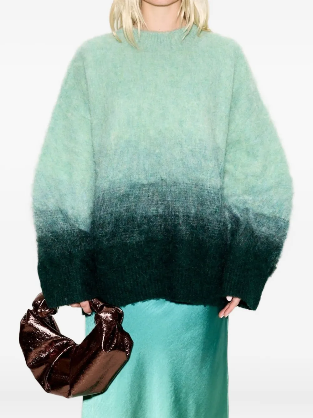 Simon Miller Leith Ombre Crew-neck Sweater In Multi