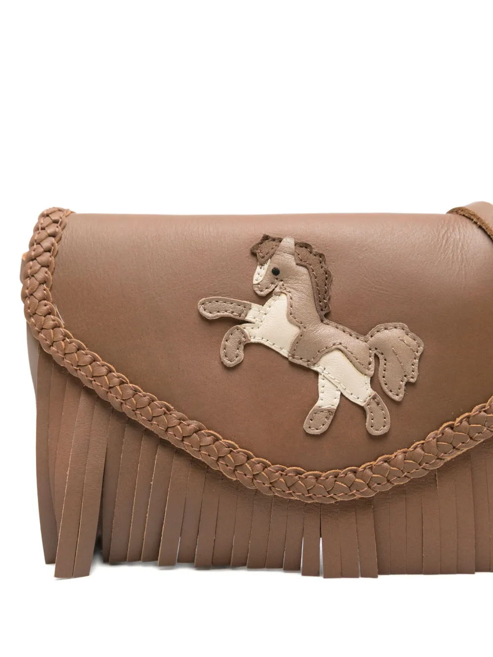 Donsje Horse-patch Shoulder Bag In Brown