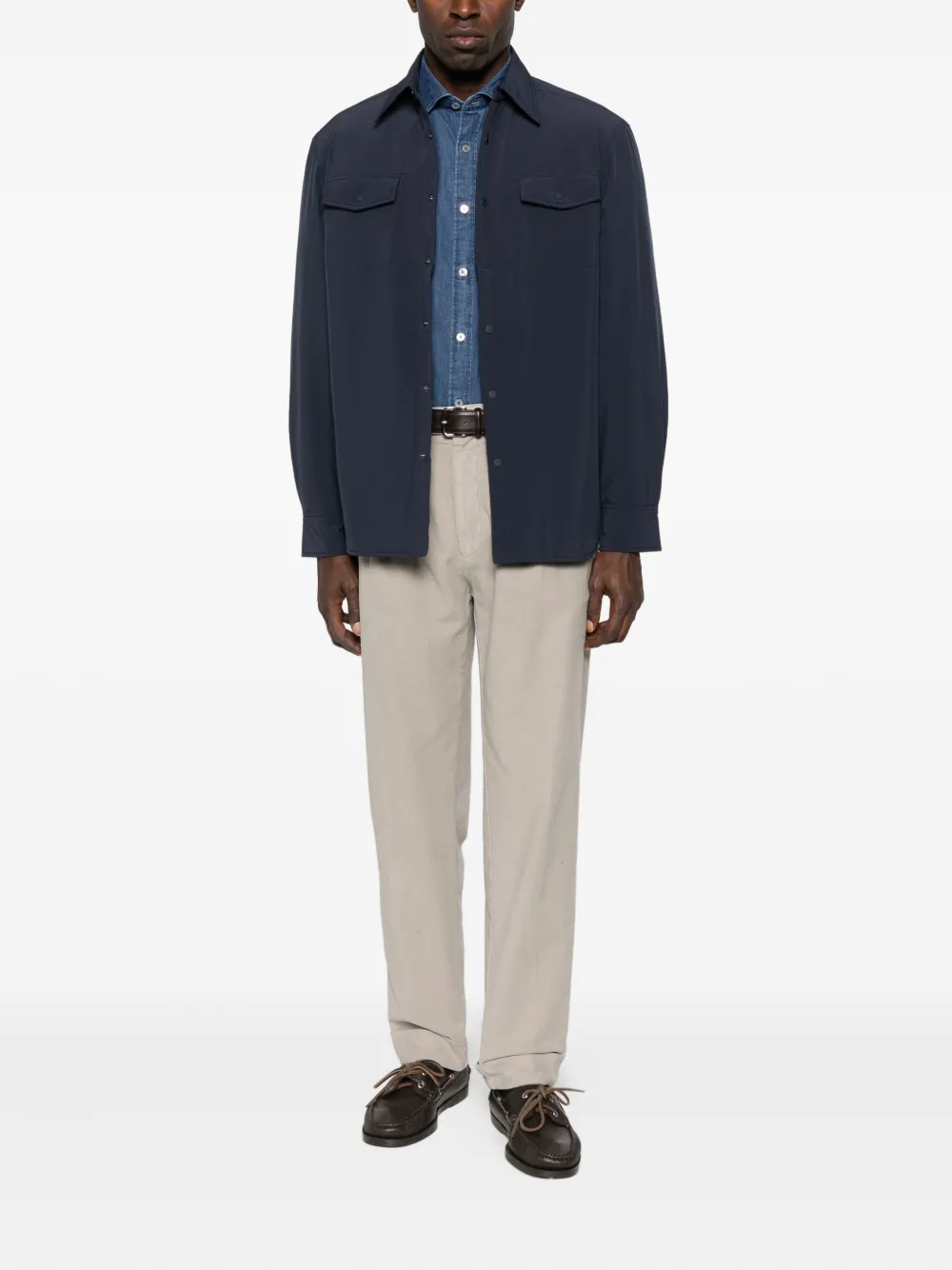 Alley Docks 963 long-sleeve denim shirt | Image 2