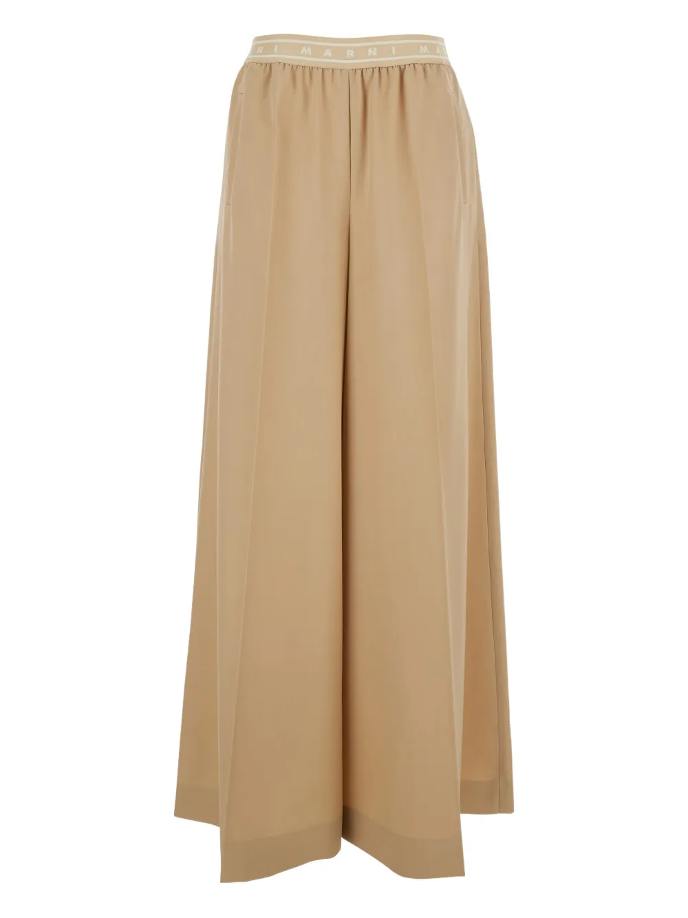 Marni logo-waistband trousers | Neutrals | Image 1