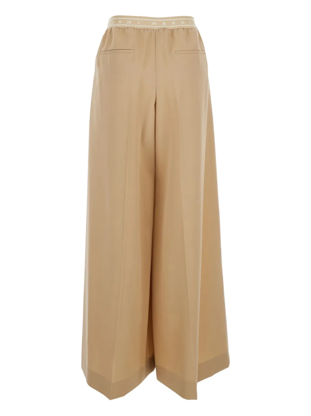 Marni Broek met logoband - Beige