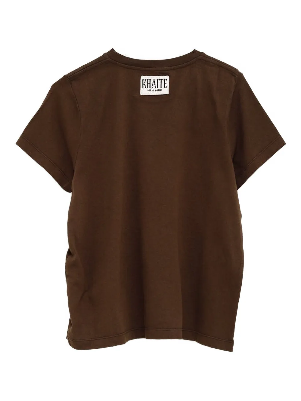 Khaite Short-sleeve Crew-neck T-shirt In Brown