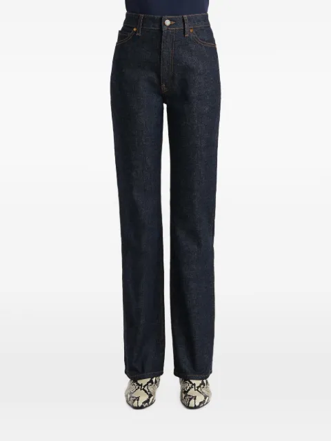 KHAITE Danielle button-embellishment jeans