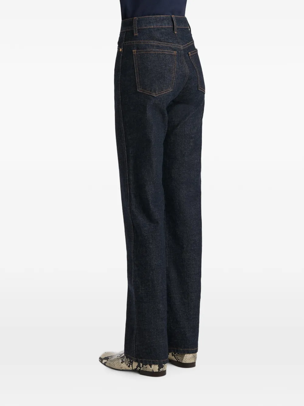KHAITE Jeans verfraaid met knopen Zwart
