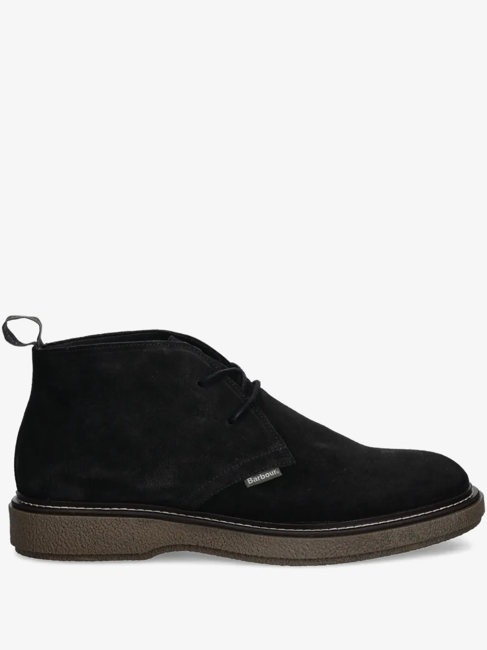Barbour lace-up suede boots | Black | Image 1