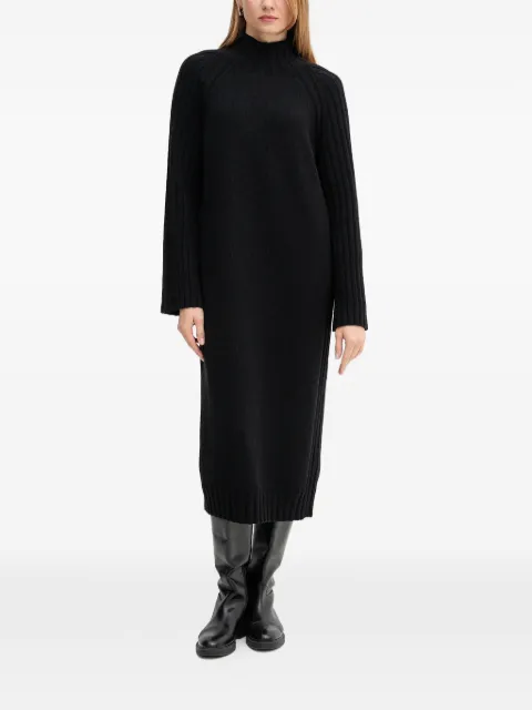 Barbour ribbed-knit high-neck midi dress
