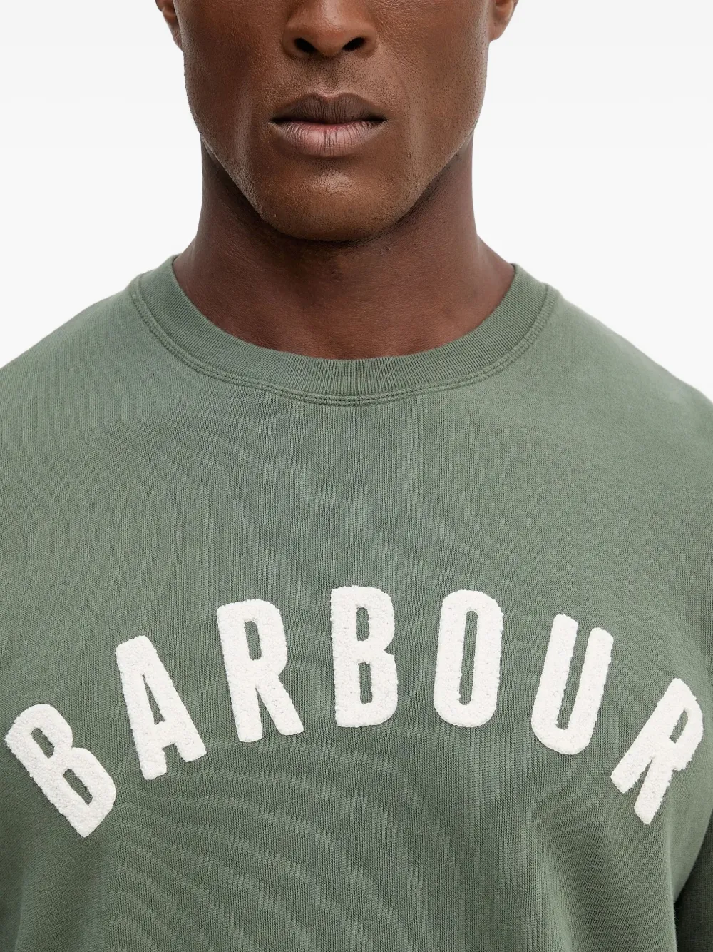 Barbour Prep Logo Crew-neck Sweathsirt In Green