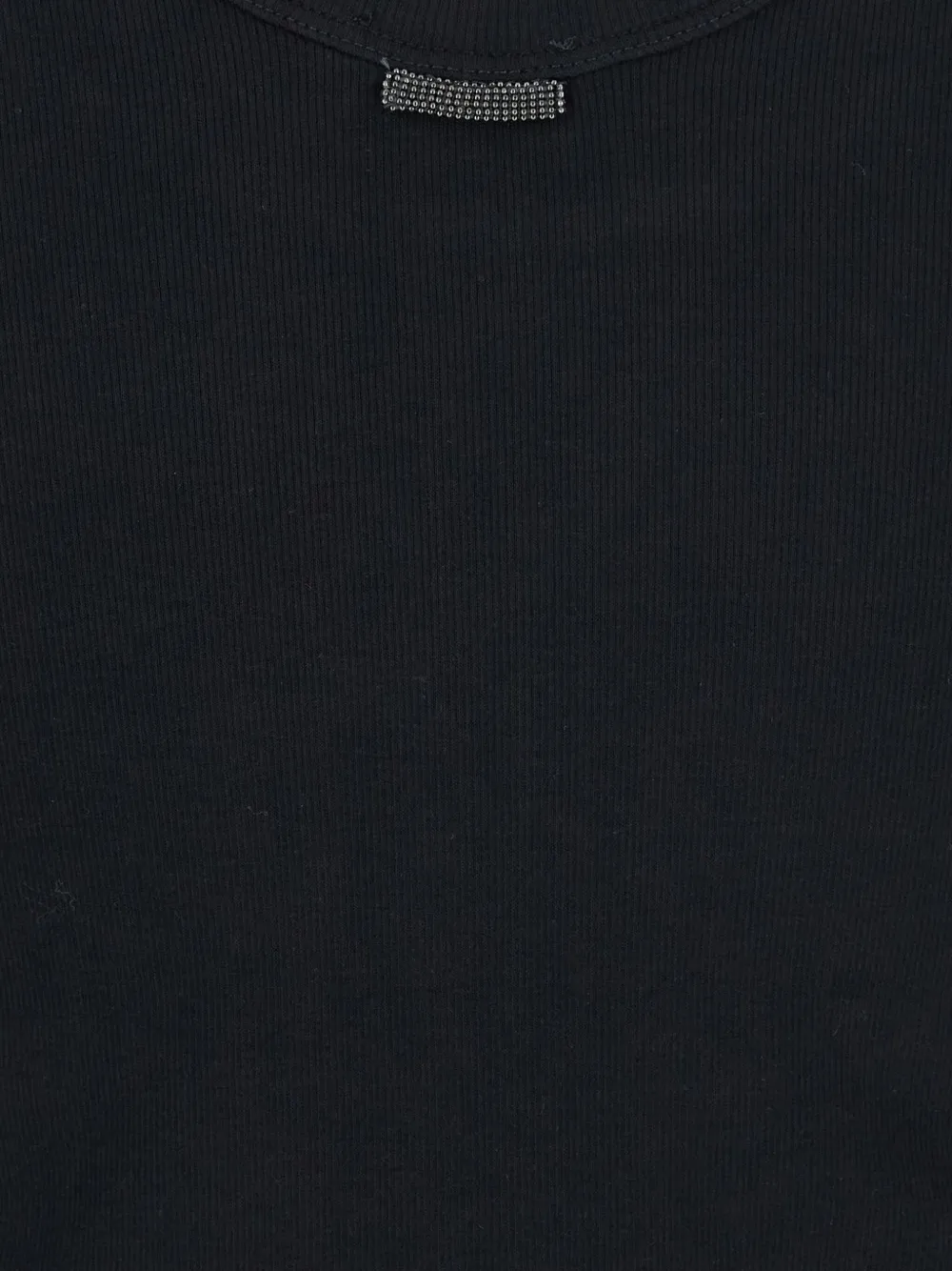 Brunello Cucinelli Geribbeld T-shirt Zwart