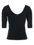 Brunello Cucinelli scoop-neck ribbed T-shirt - Black