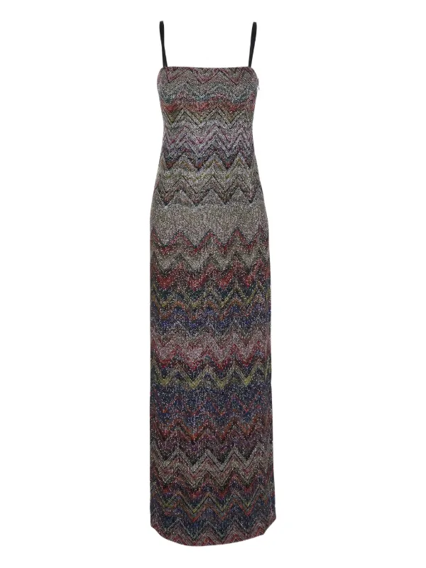Missoni zigzag-motif Sleeveless Dress | Blue | FARFETCH