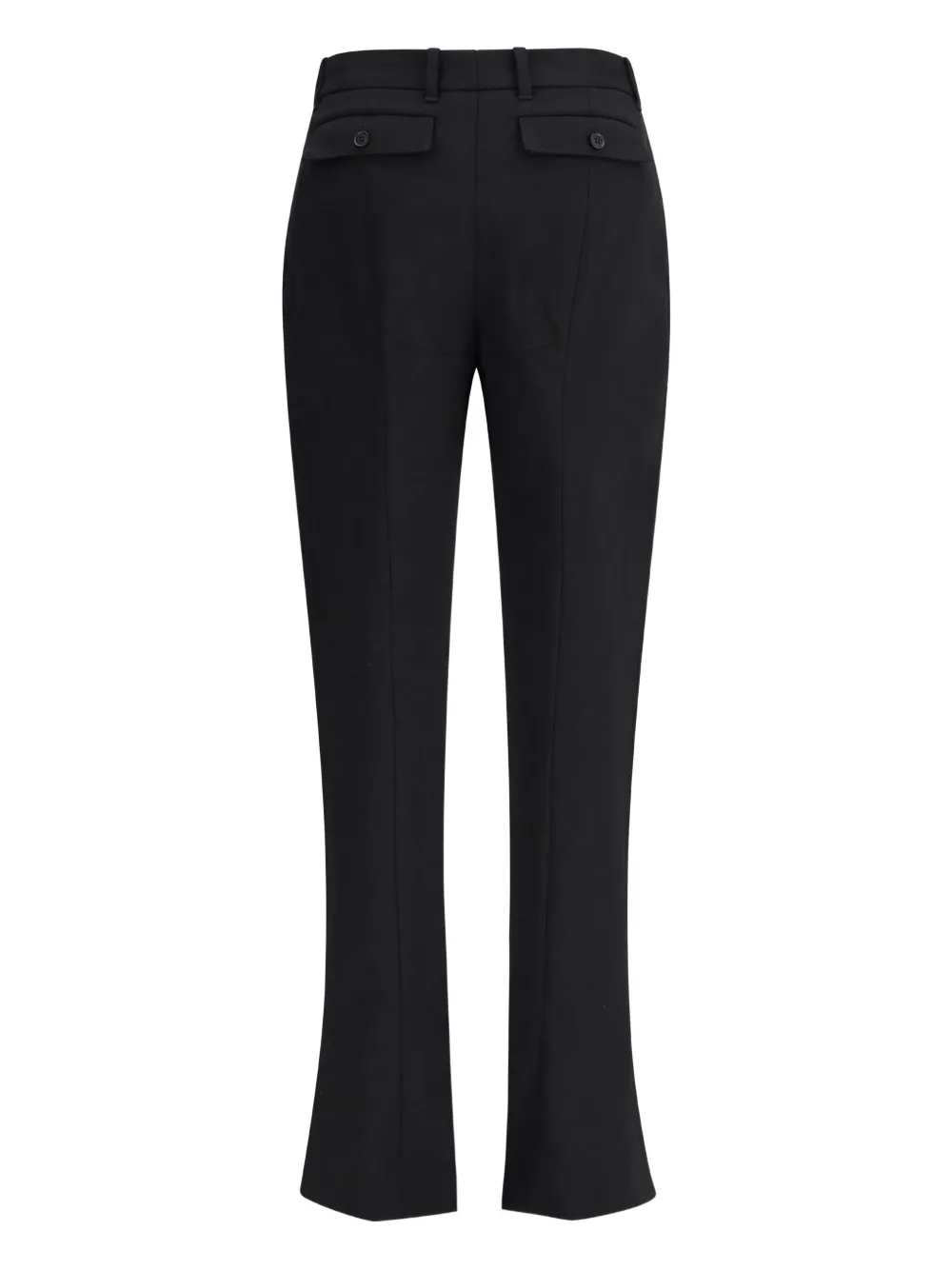 Alexander Mcqueen Pressed-crease Trousers In Black