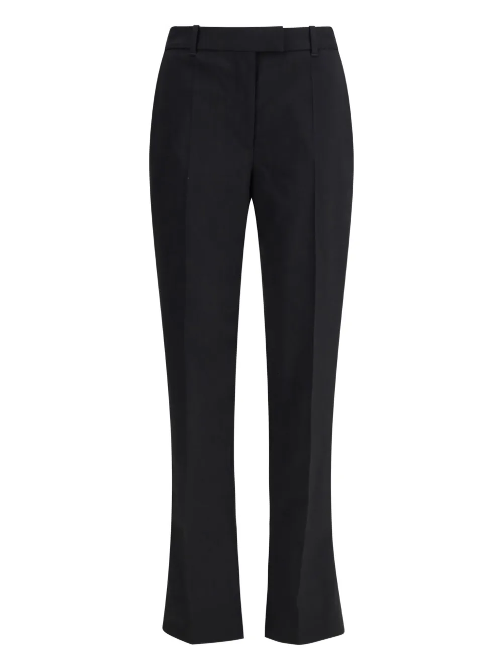 Alexander Mcqueen Pressed-crease Trousers In Black