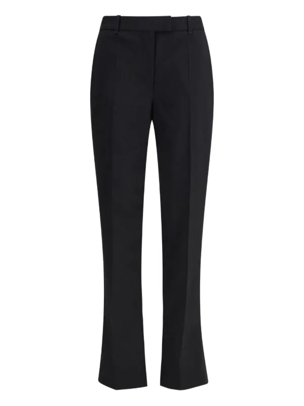 Alexander McQueen Pressed-crease Trousers in Black
