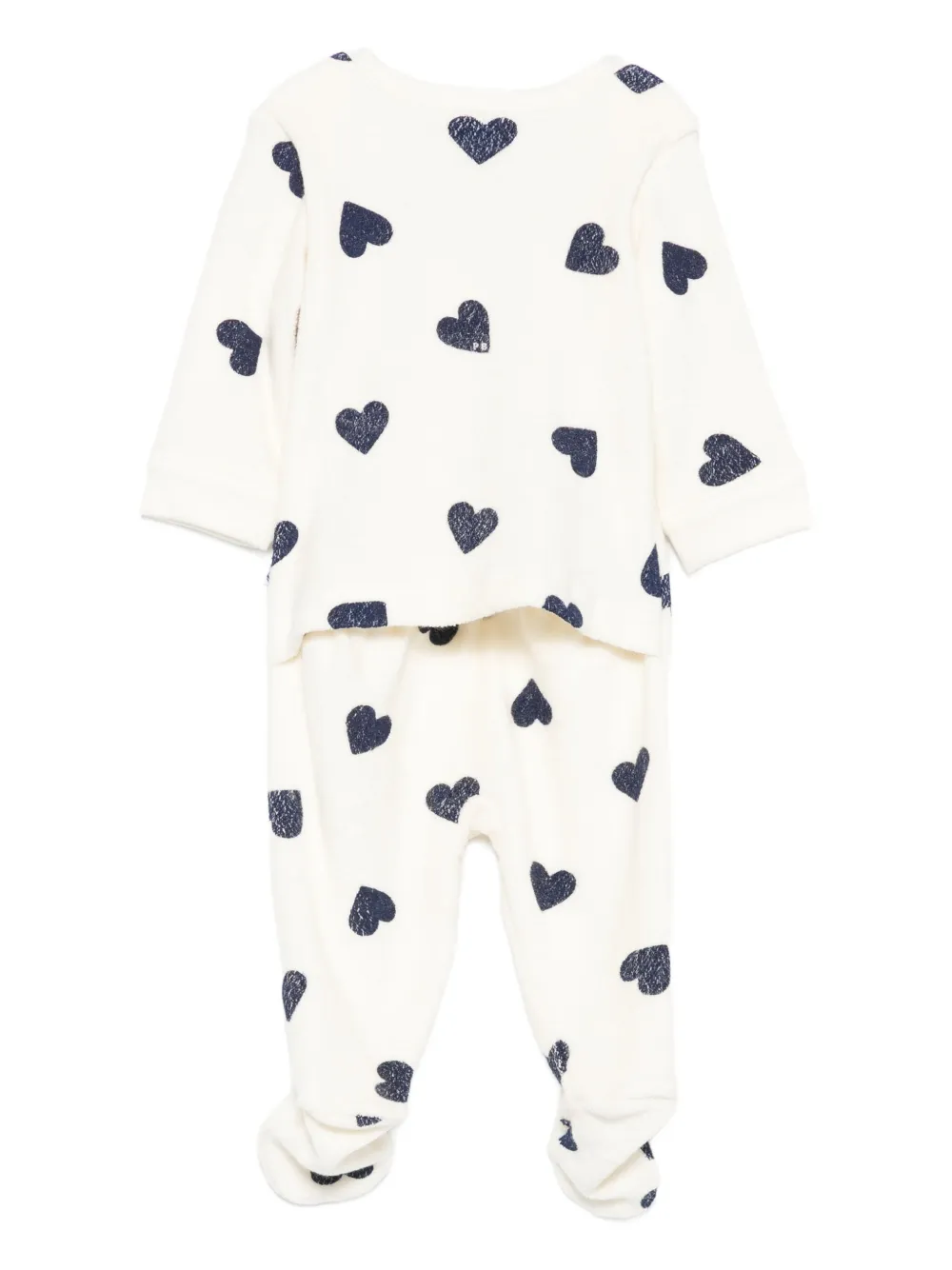 Petit Bateau heart-print babygrow | Pajamas | Image 2
