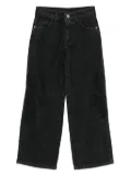 John Richmond Junior logo-patch denim trousers - Black