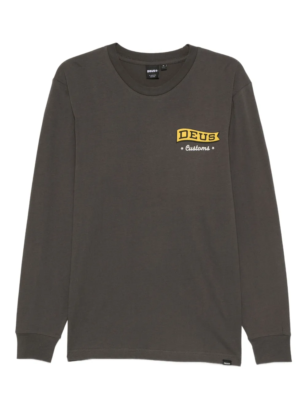 Deus Ex Machina long-sleeve logo-print T-shirt | Grey | Image 1