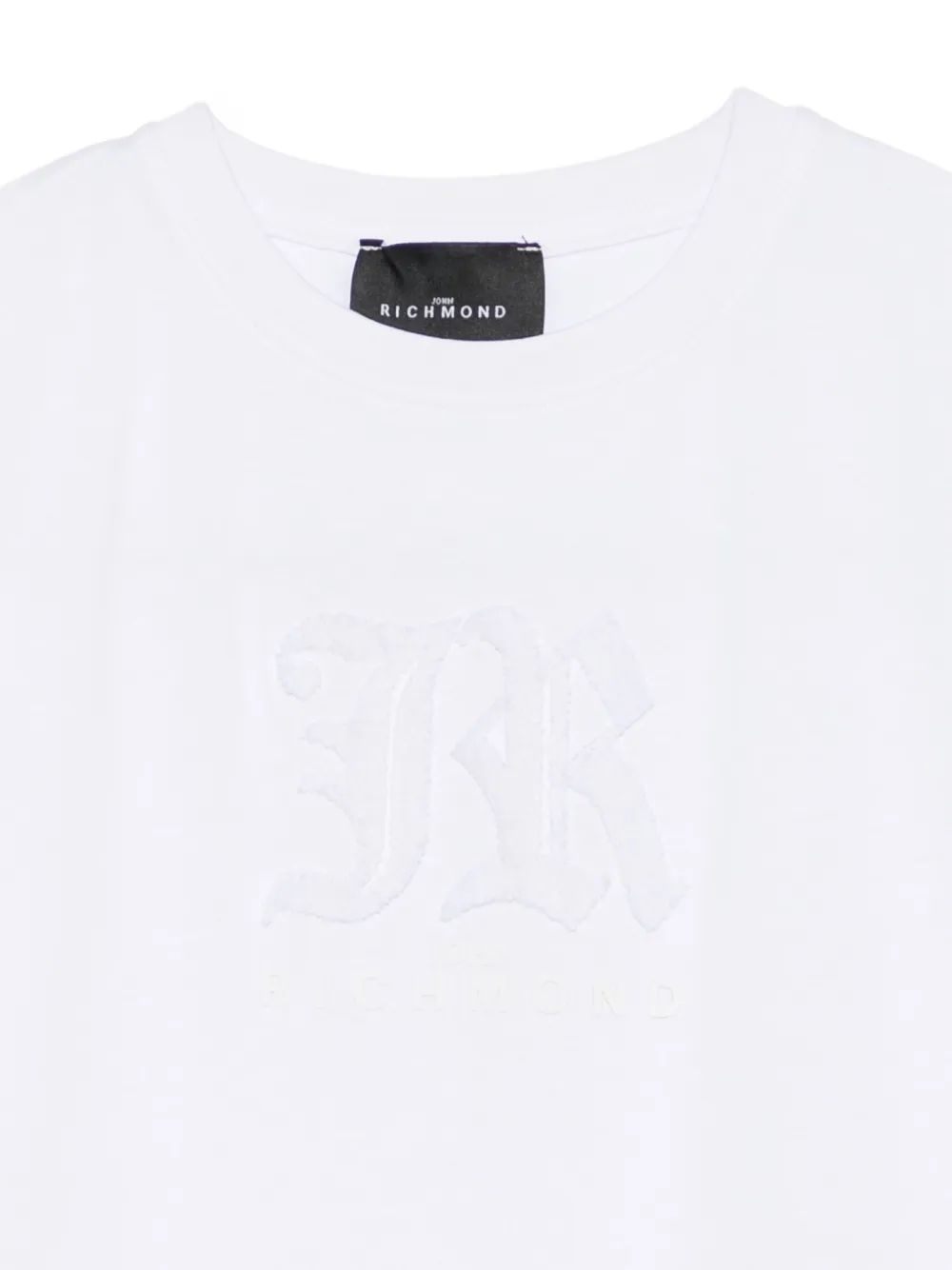 John Richmond Junior T-shirt met logopatch Wit