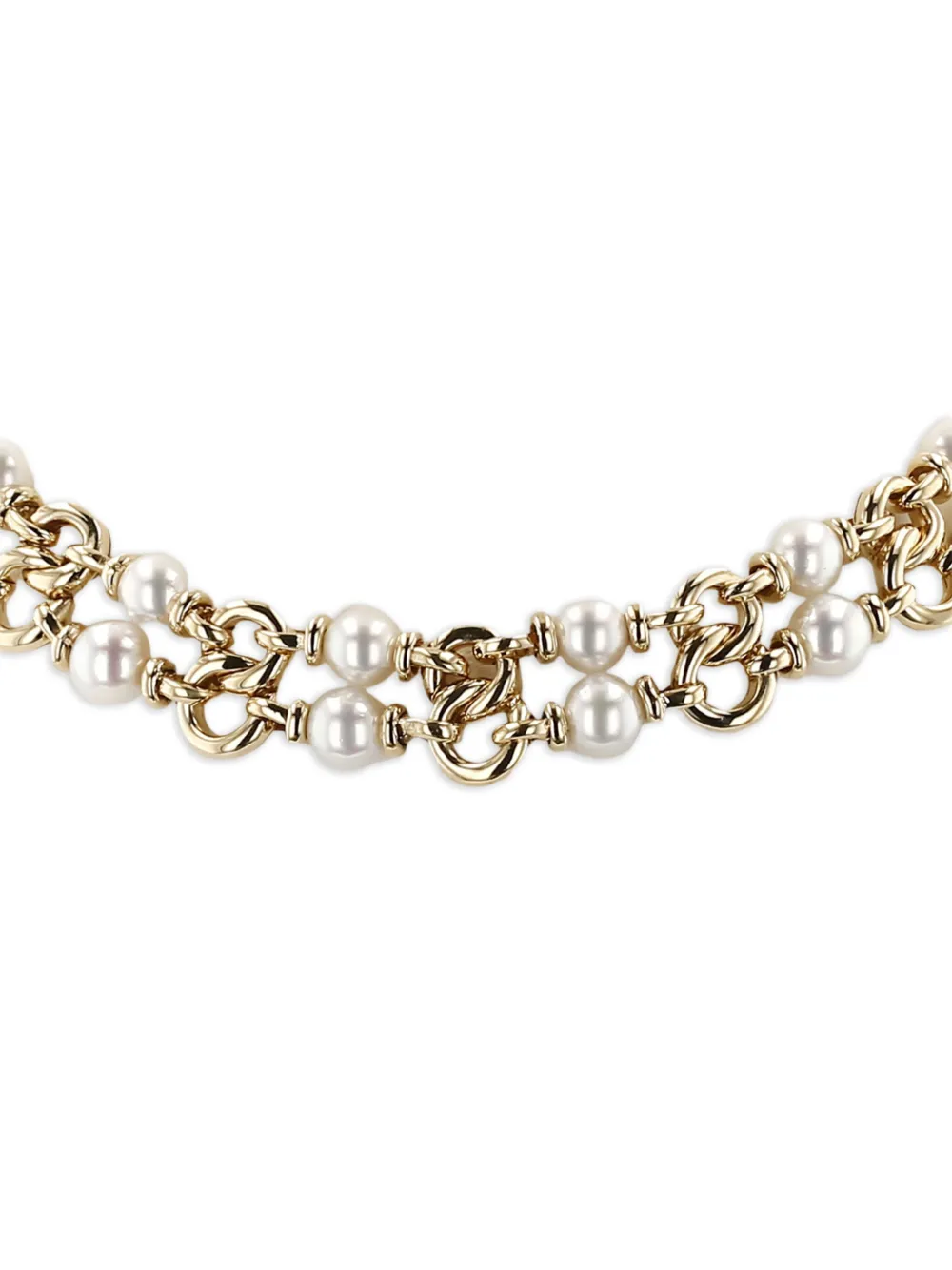 Bvlgari Pre-Owned 1980s yellow gold Akoya pearl necklace | Image 2