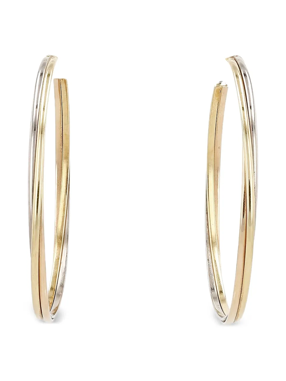 Cartier 1980s ゴールド トリニティ ピアス - ゴールドトーン Cartier 1980s ゴールド トリニティ ピアス - ゴールドトーン