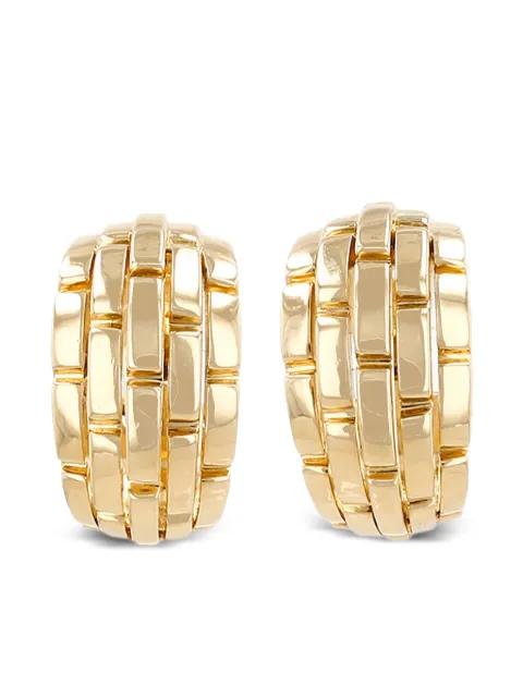 Cartier 1990s yellow gold Maillon Panthère earrings