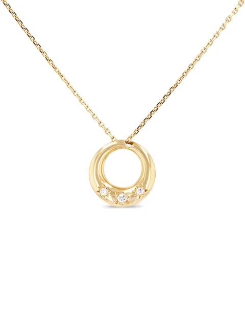 Chaumet 1990s yellow gold Anneau diamond necklace
