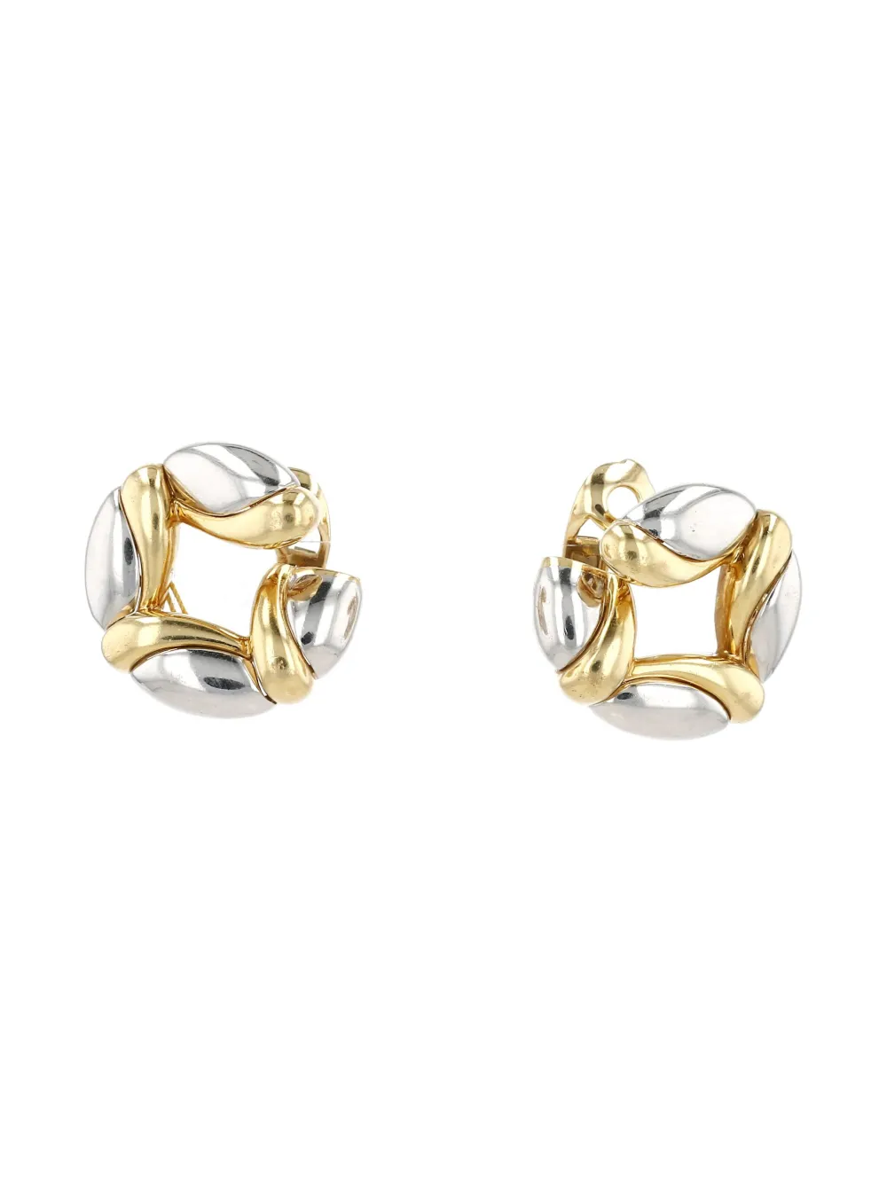 Bvlgari Pre-Owned 1990s yellow gold hoop earrings - Oro