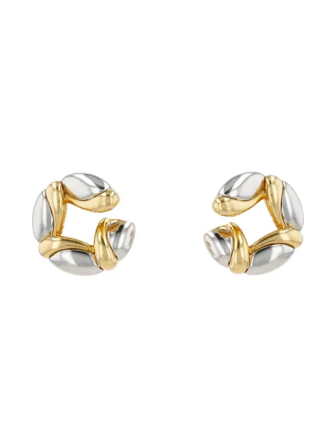 Bvlgari Pre-Owned 1990s yellow gold hoop earrings