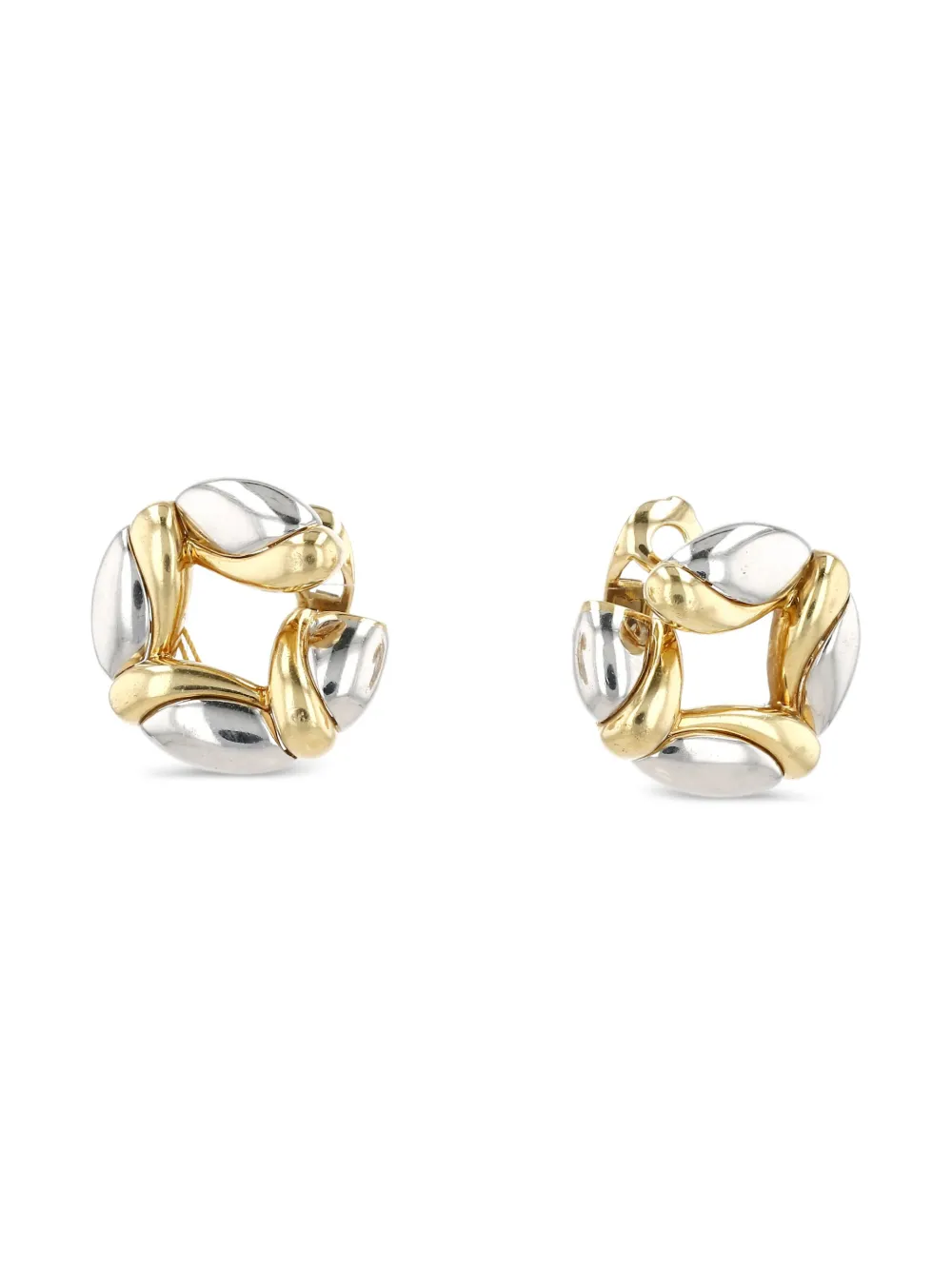 Bvlgari Pre-Owned 1990s yellow gold hoop earrings | Image 2