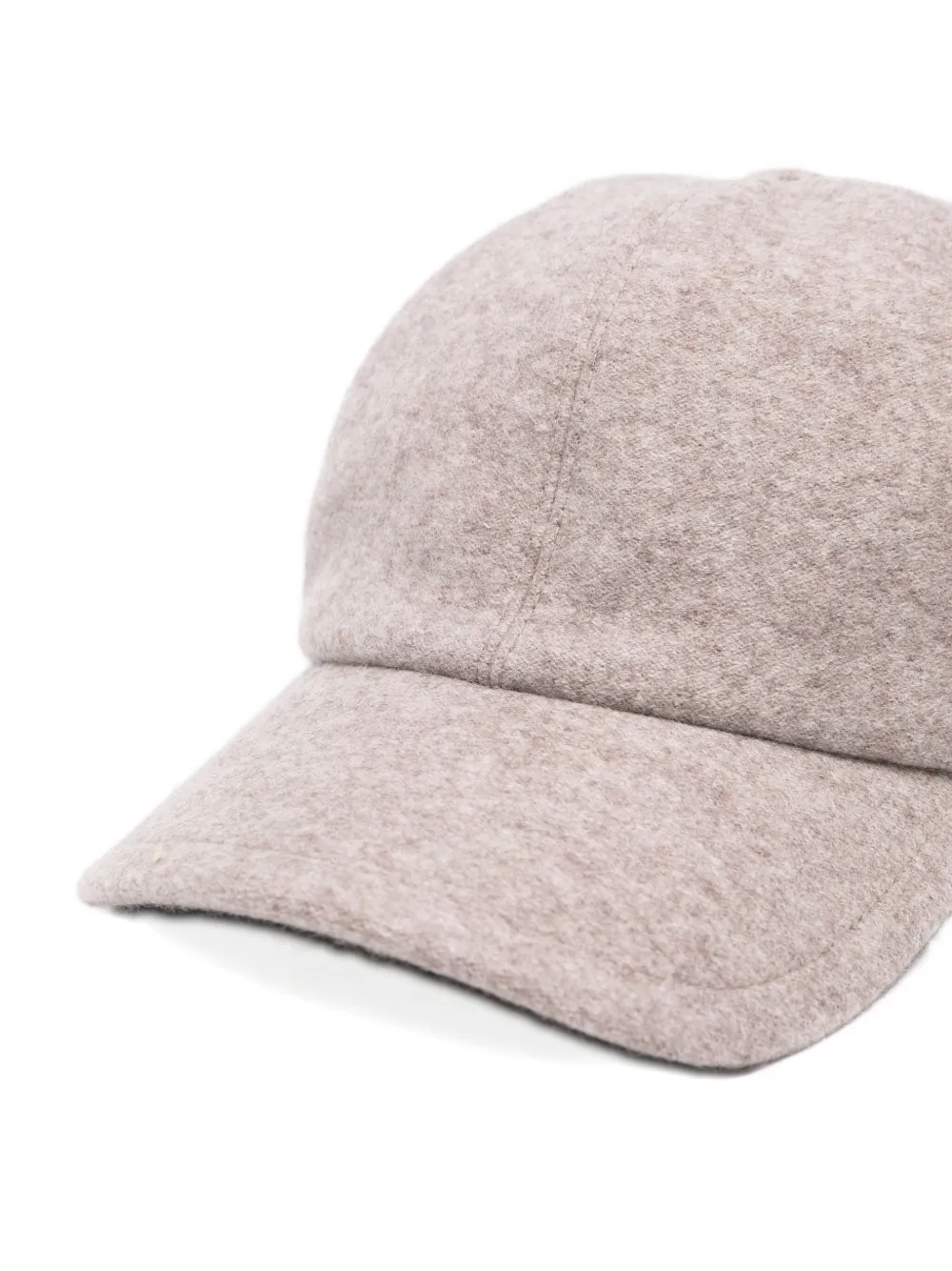 Fedeli Cashmere Panelled Cap In Neutral