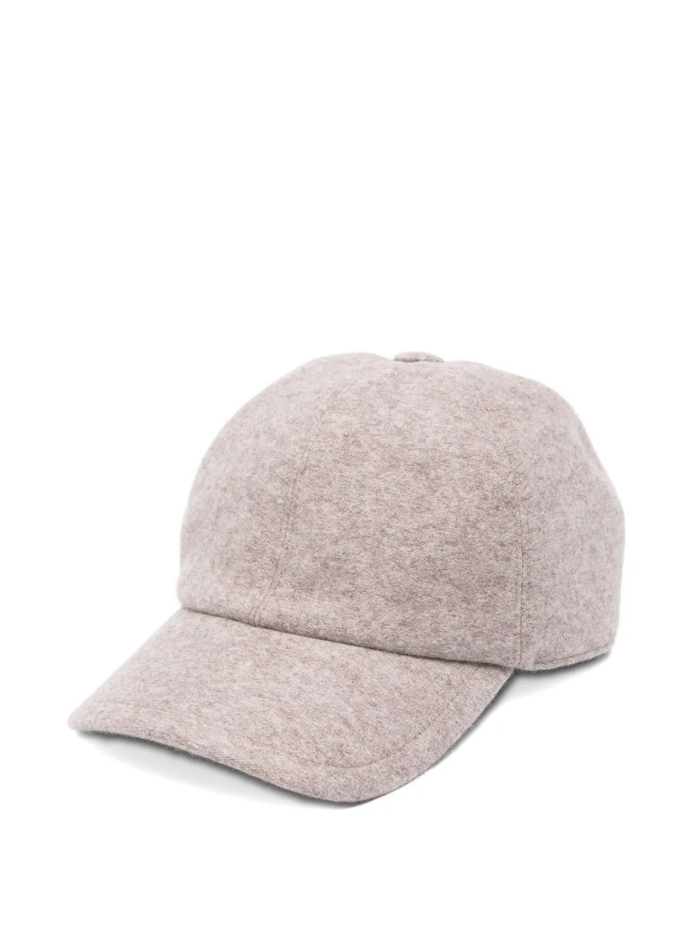 Fedeli Cashmere Panelled Cap In Neutral