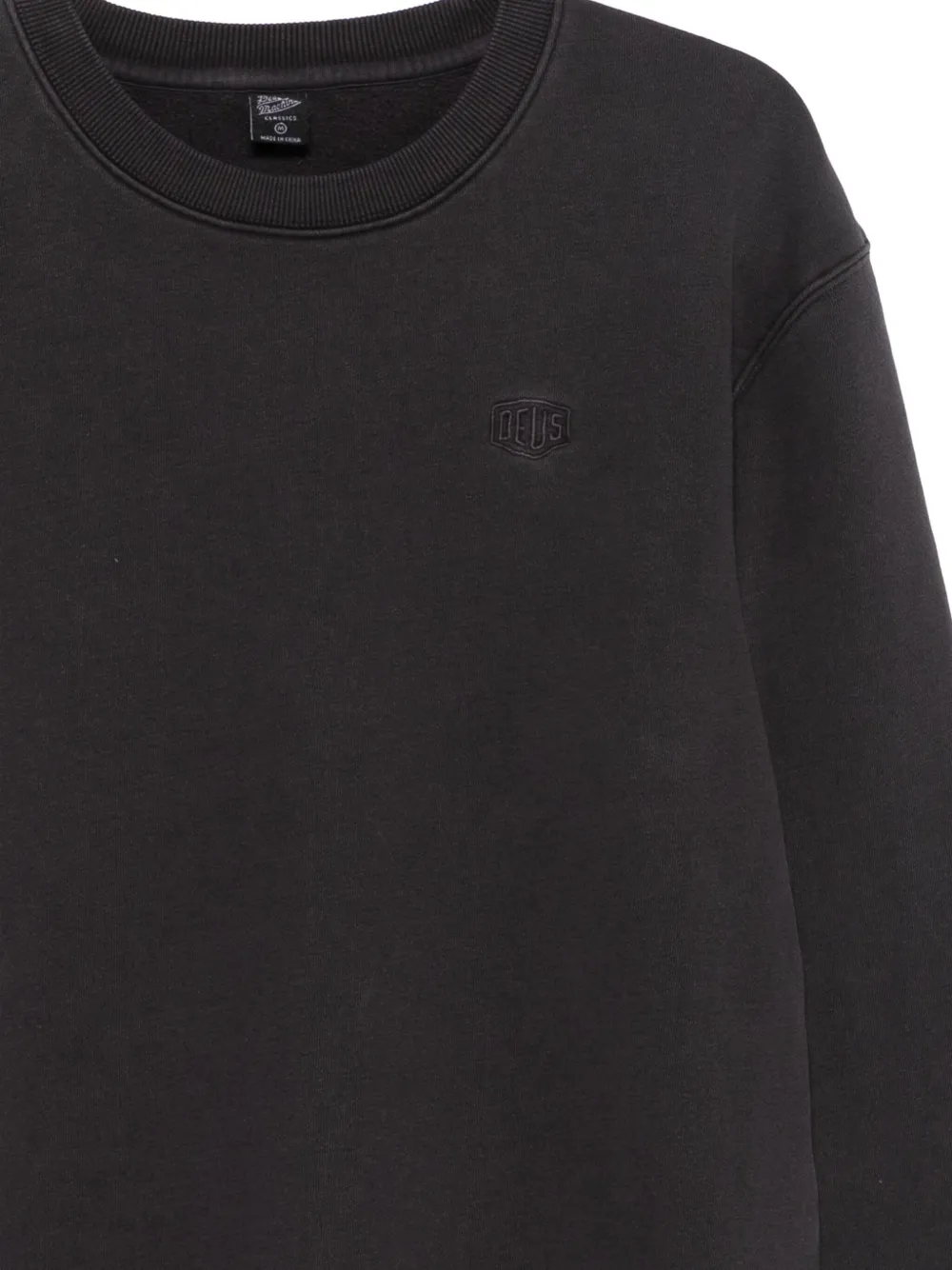 Deus Ex Machina Sweater met geborduurd logo Zwart