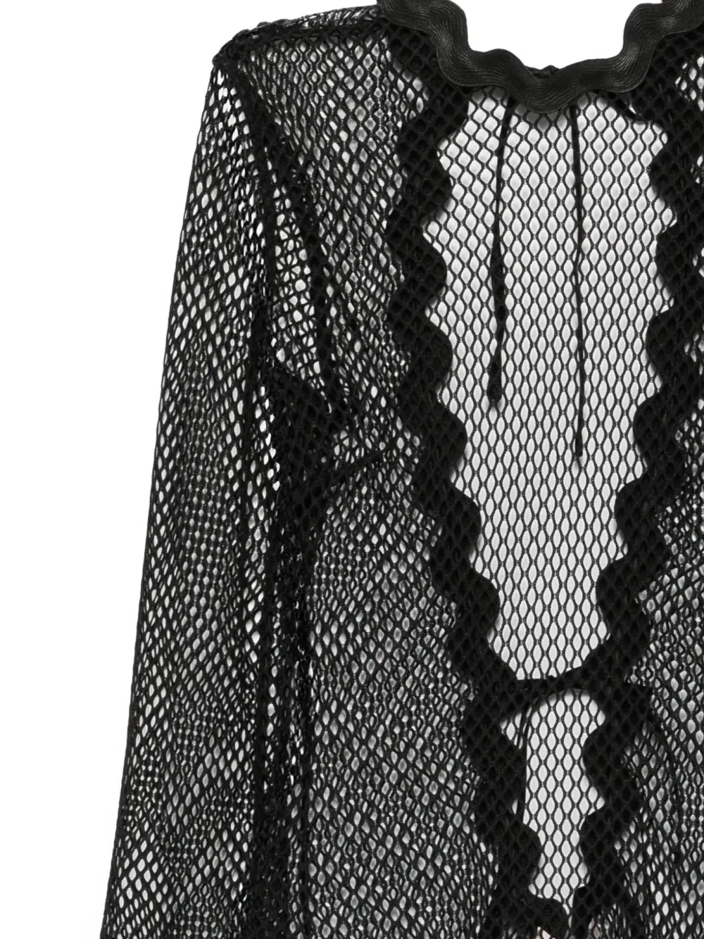 Agent Provocateur Rosana mesh tuniek met gewelfde afwerking Zwart