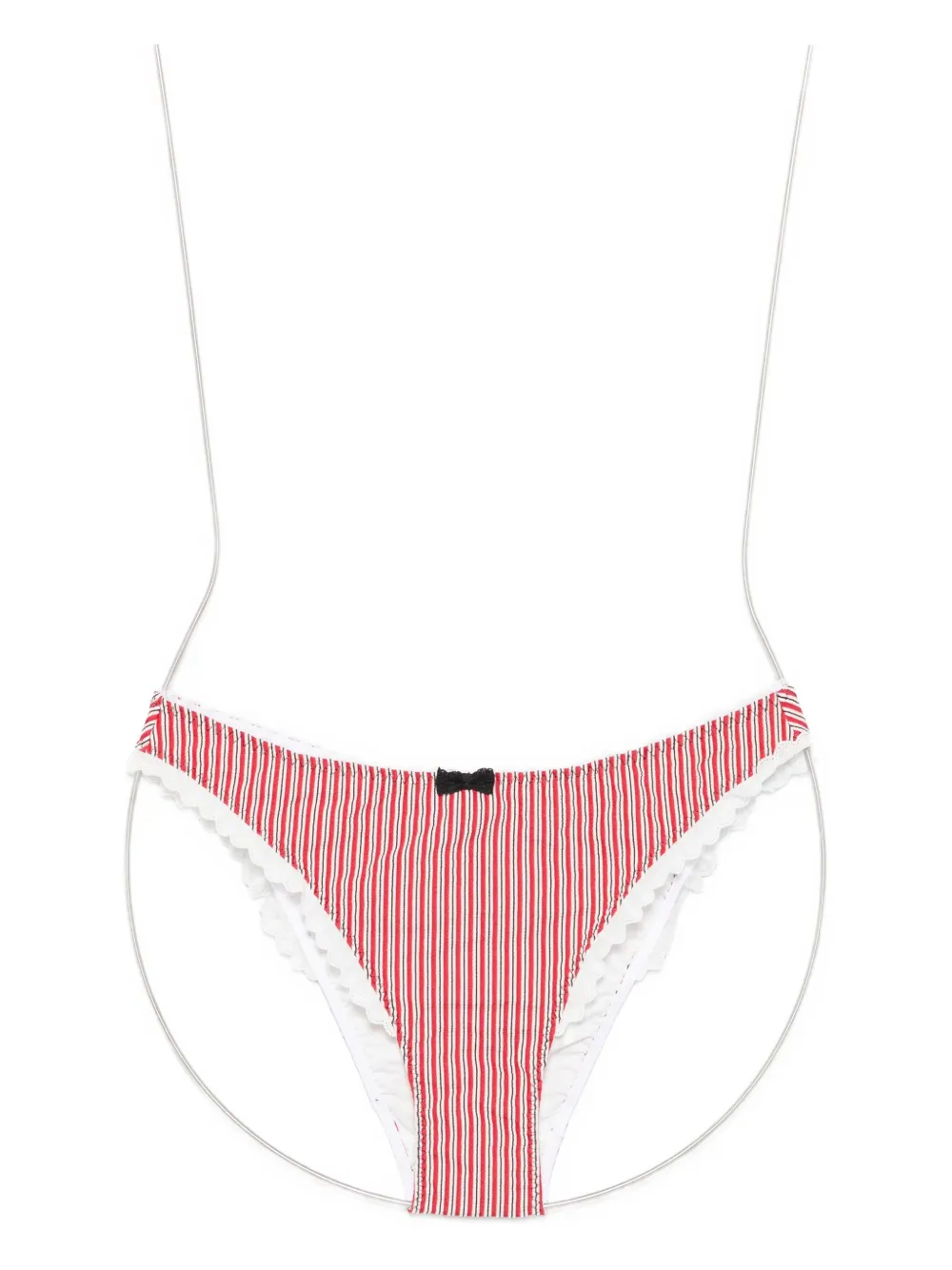 Agent Provocateur Striped Bikini Bottom In Multi